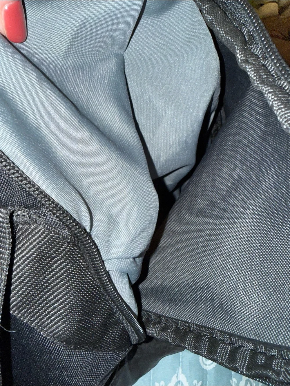 Nike Black Duffel with White Swoosh